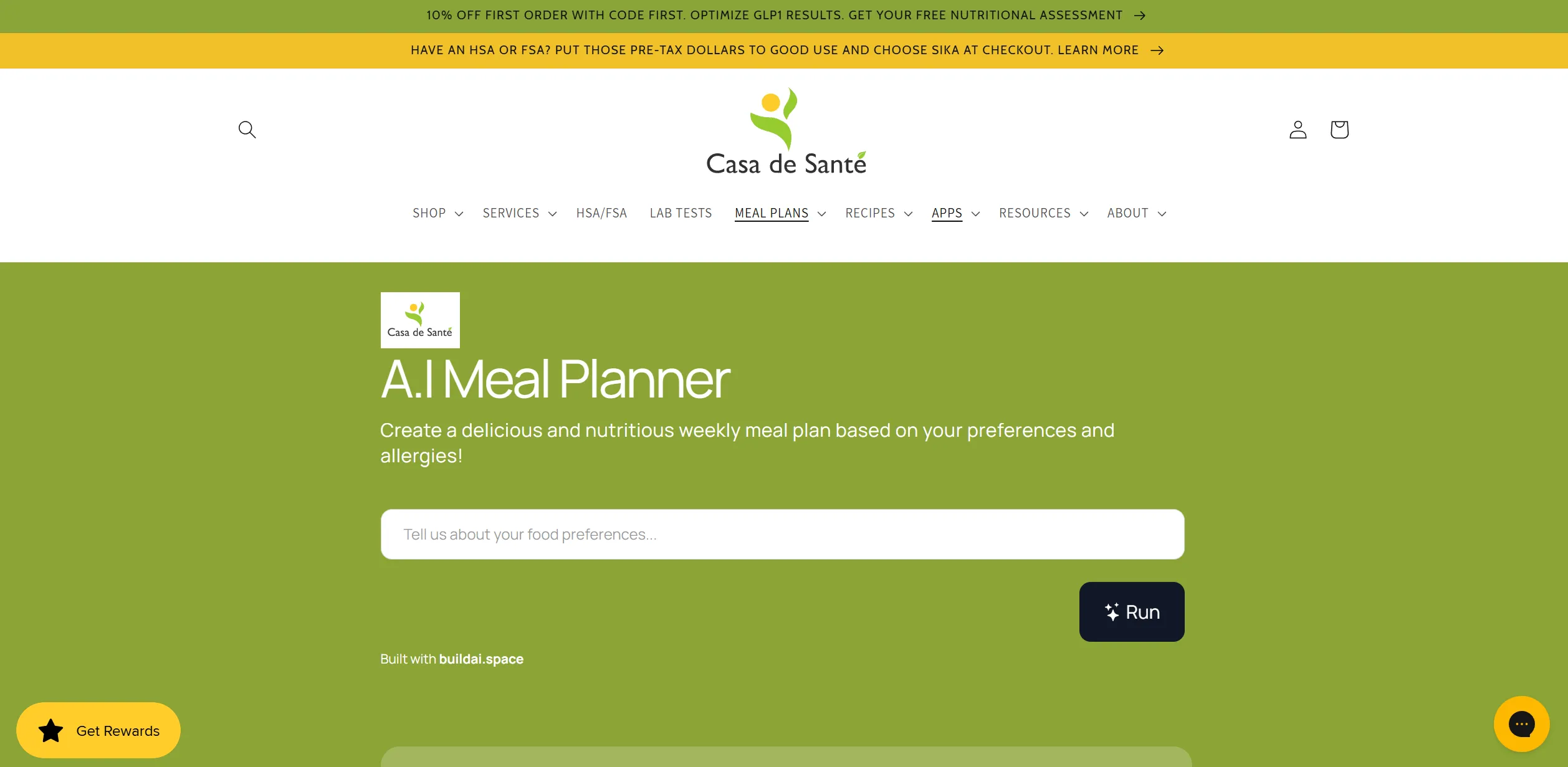 AI Meal Planner screenshot