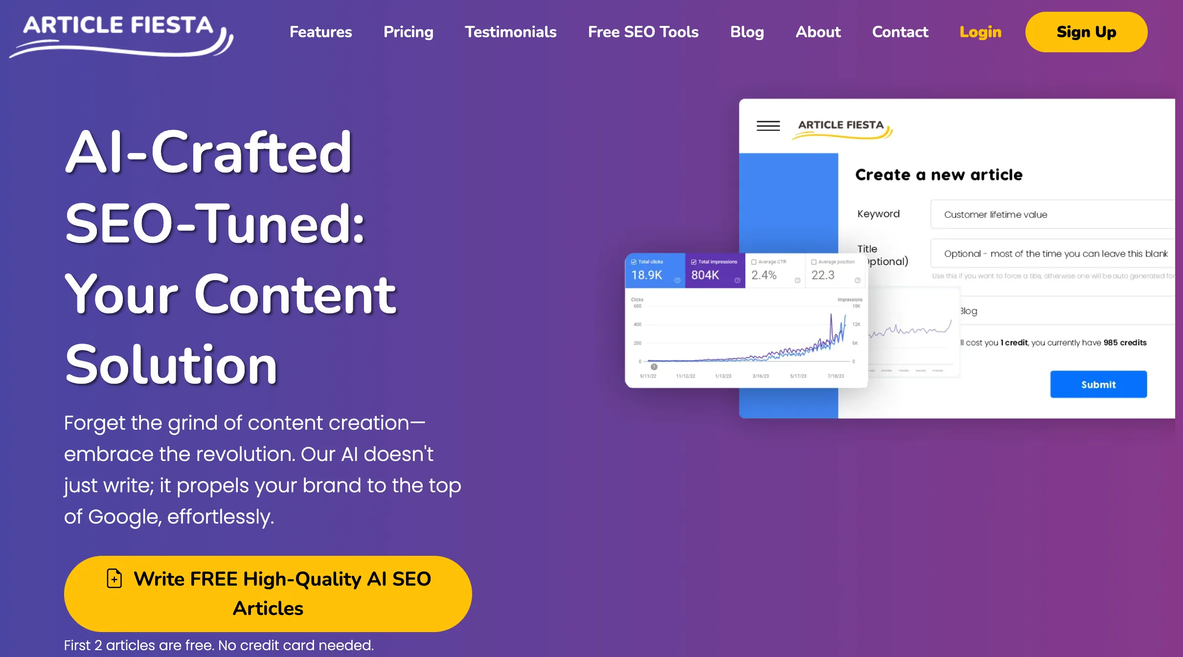 Article Fiesta screenshot