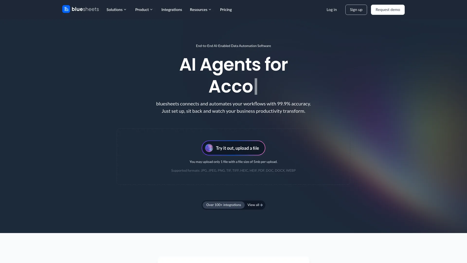 Bluesheets screenshot