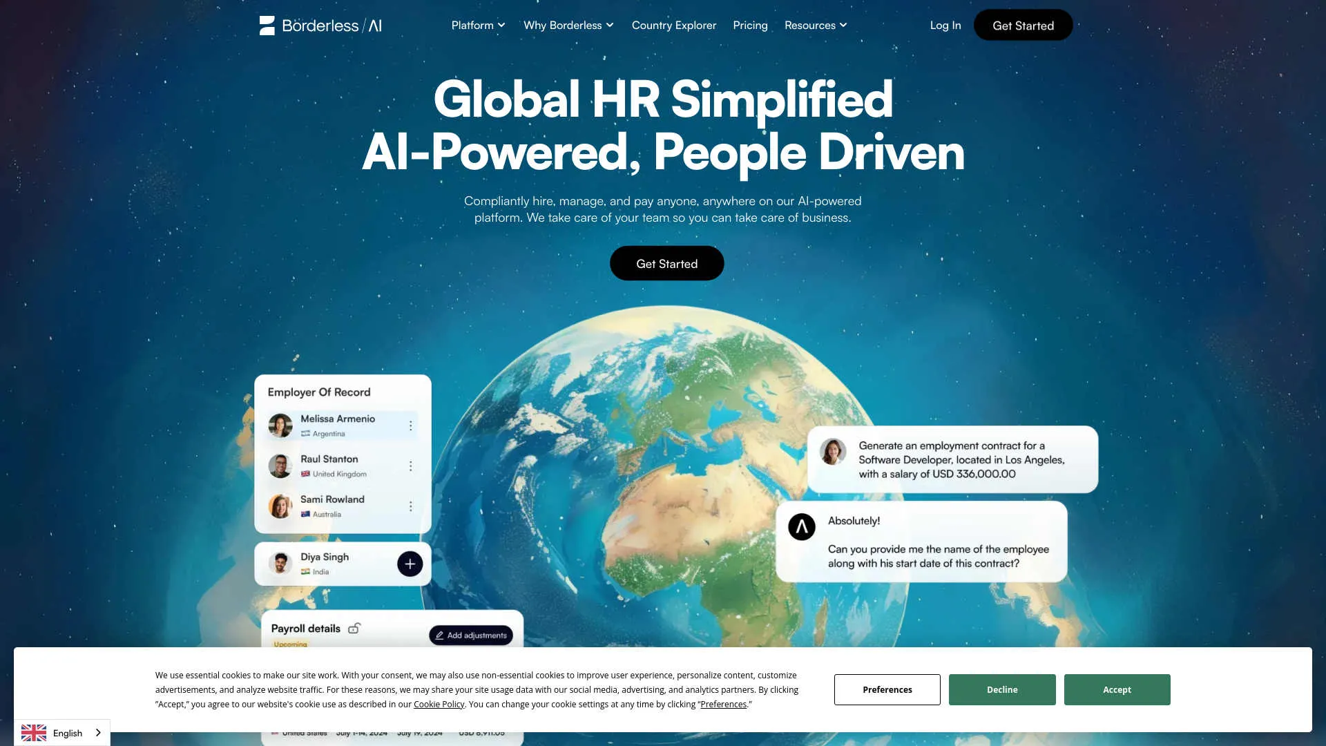 Borderless AI screenshot