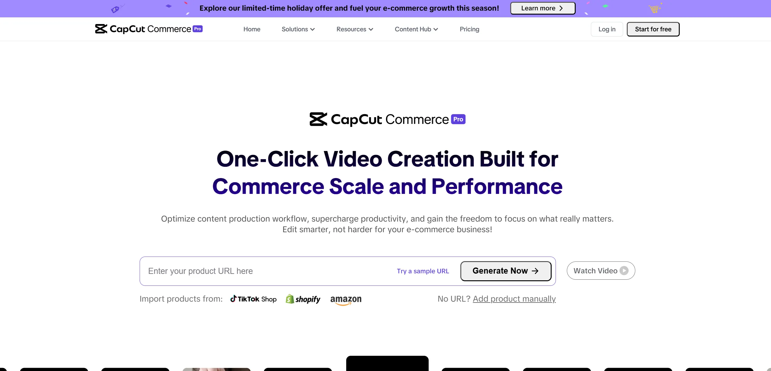 CapCut Commerce screenshot