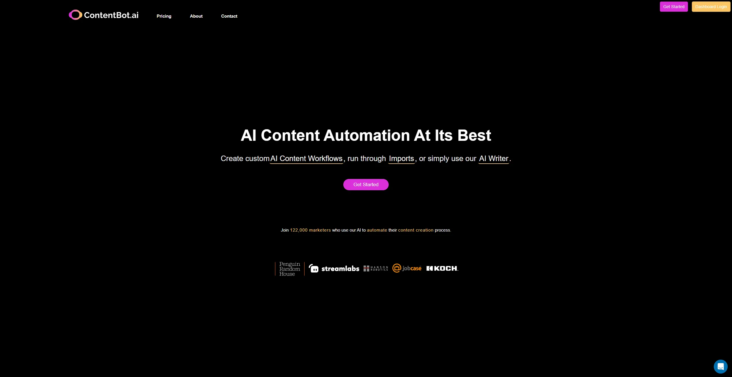 ContentBot screenshot