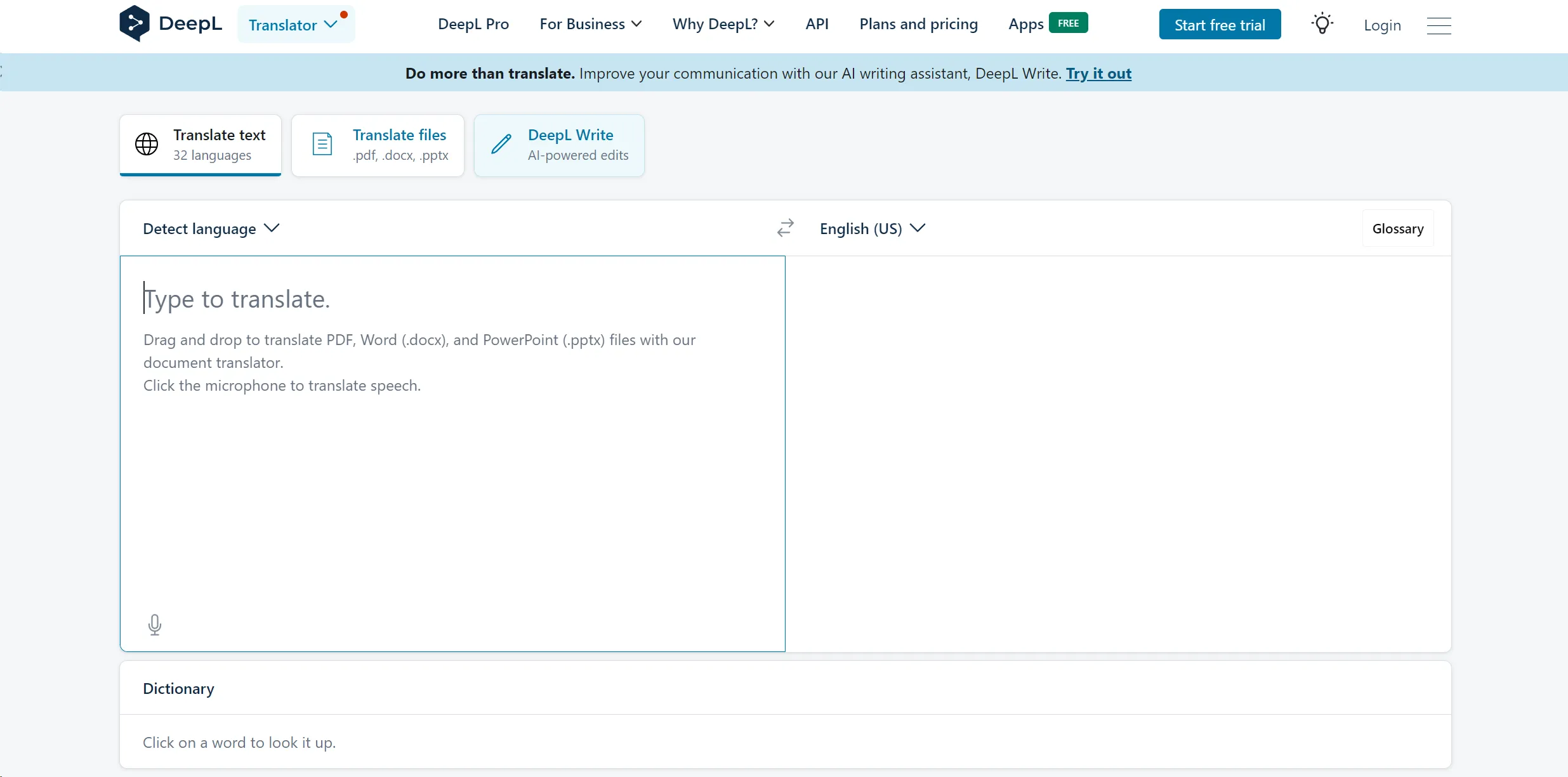 DeepL Translator screenshot