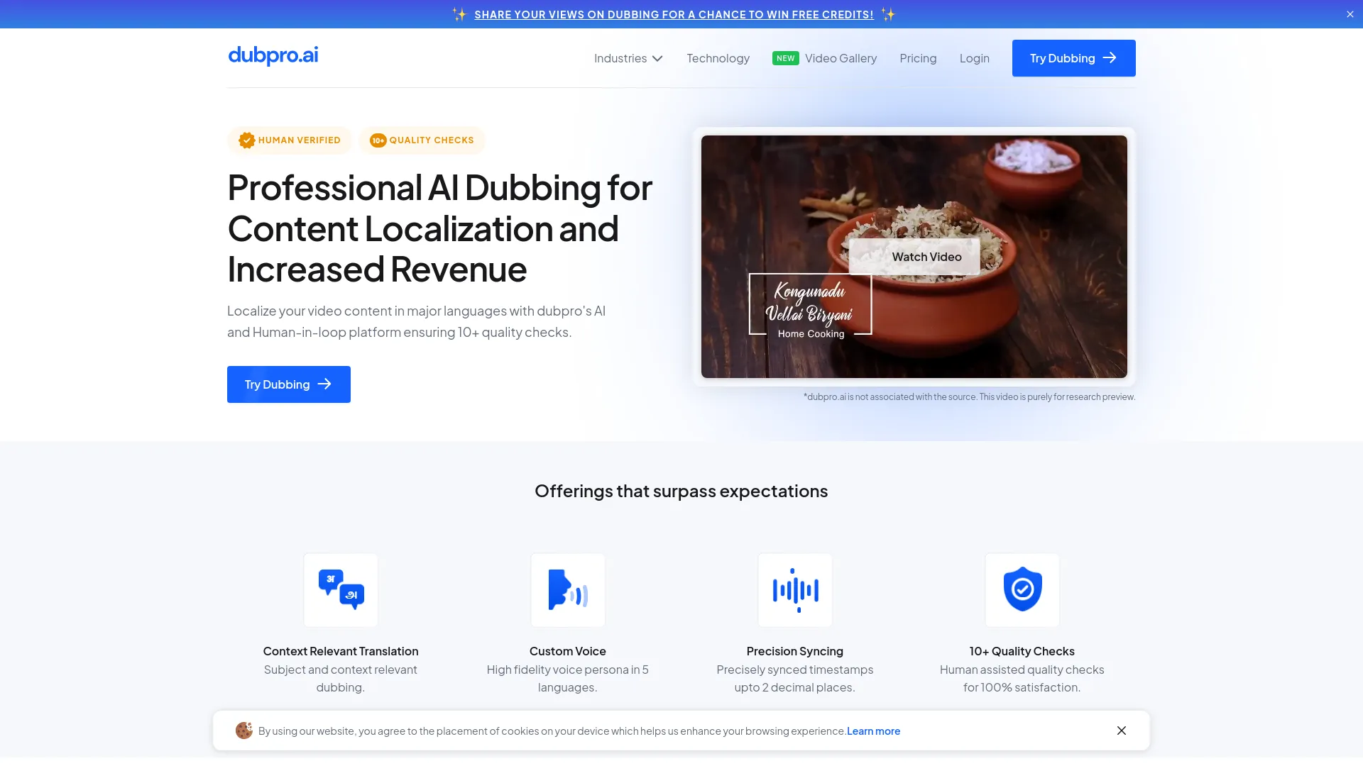 Dubpro.ai screenshot