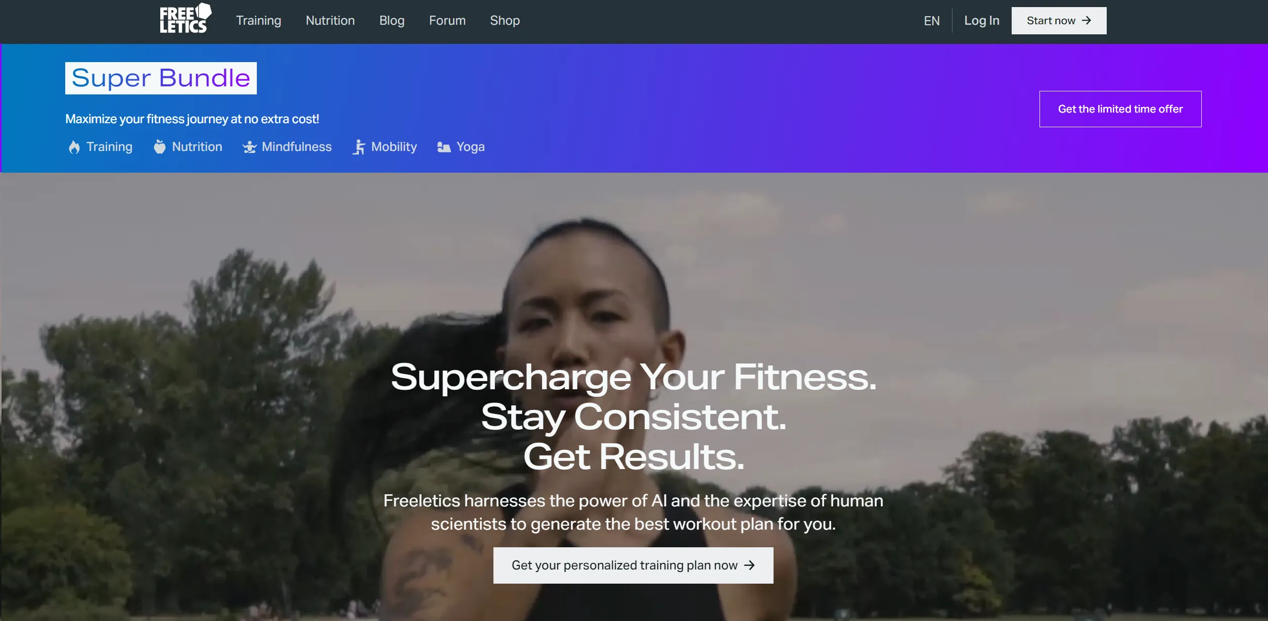 Freeletics screenshot