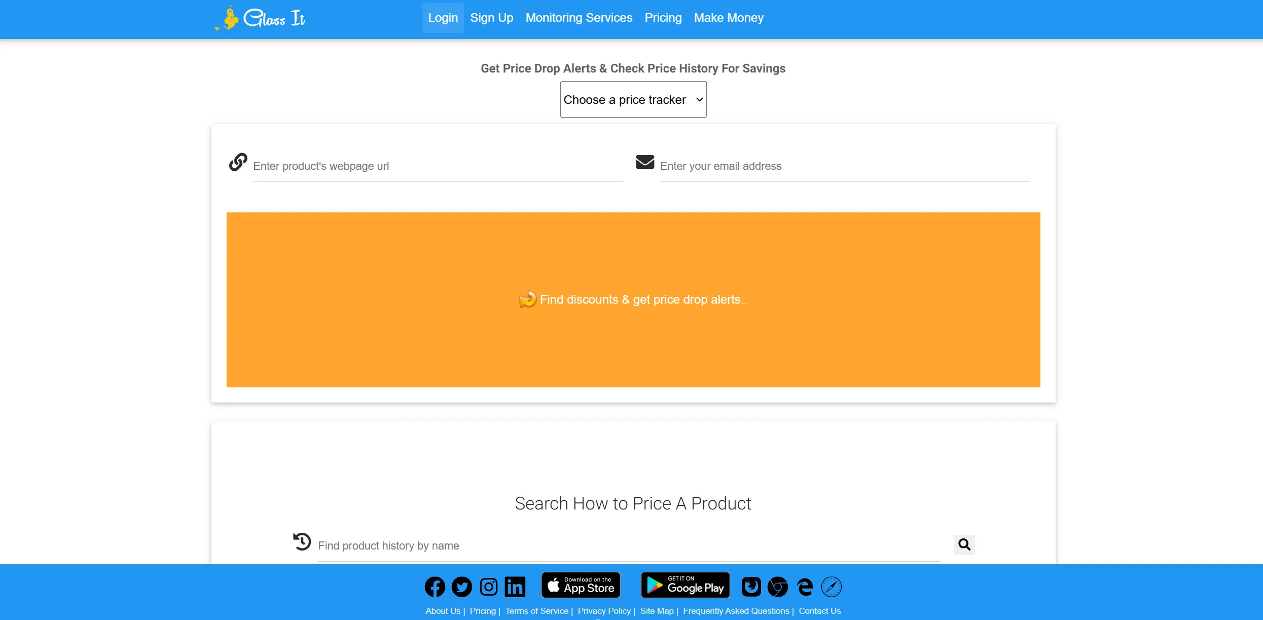 Glass It Price Tracker screenshot