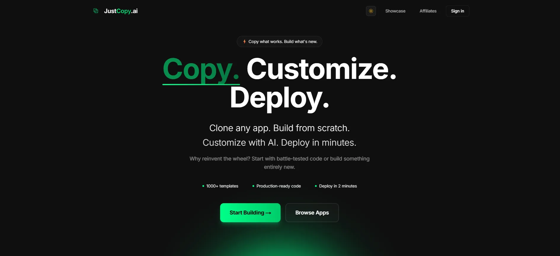 JustCopy.ai screenshot