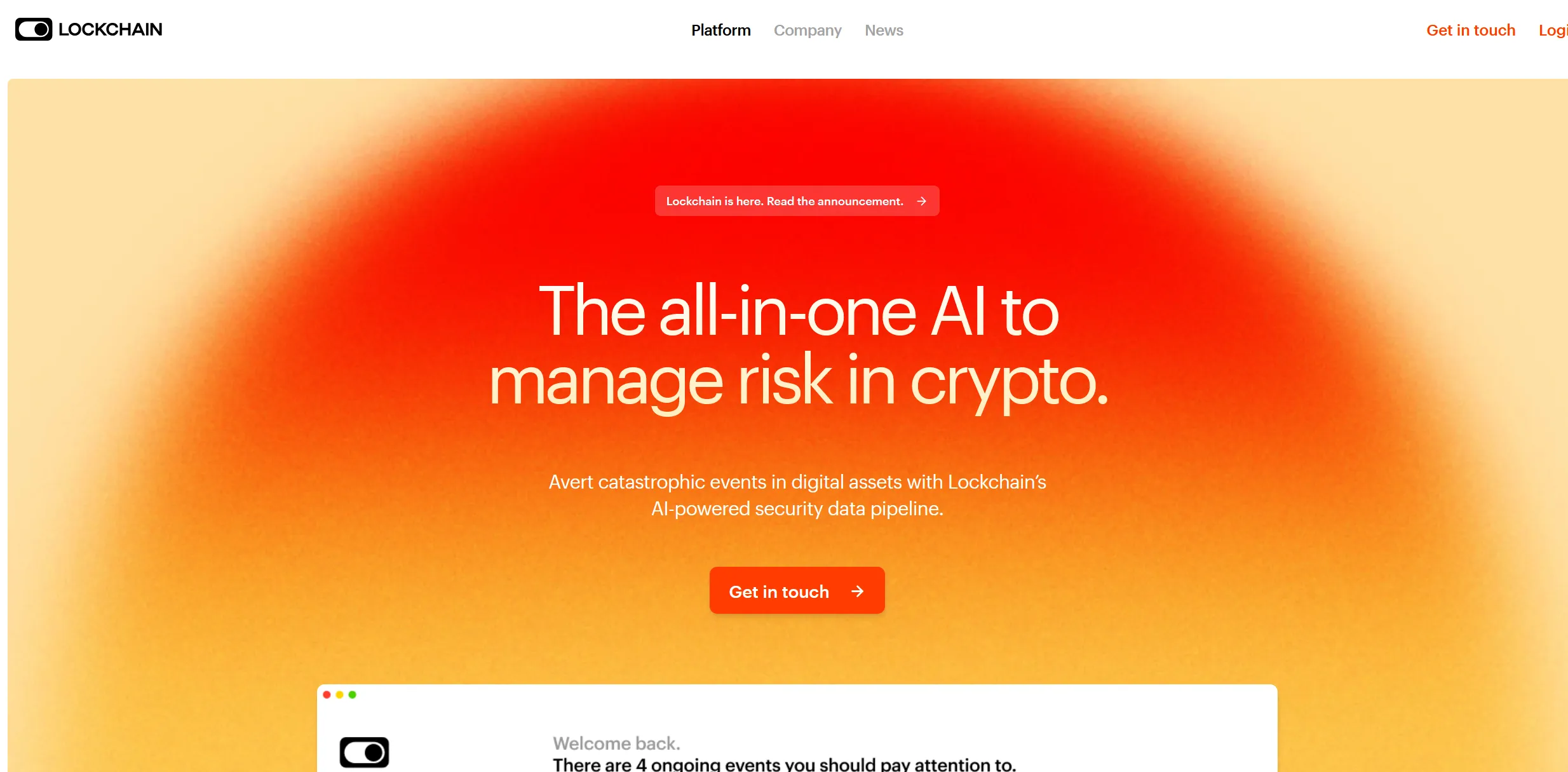 Lockchain.ai screenshot