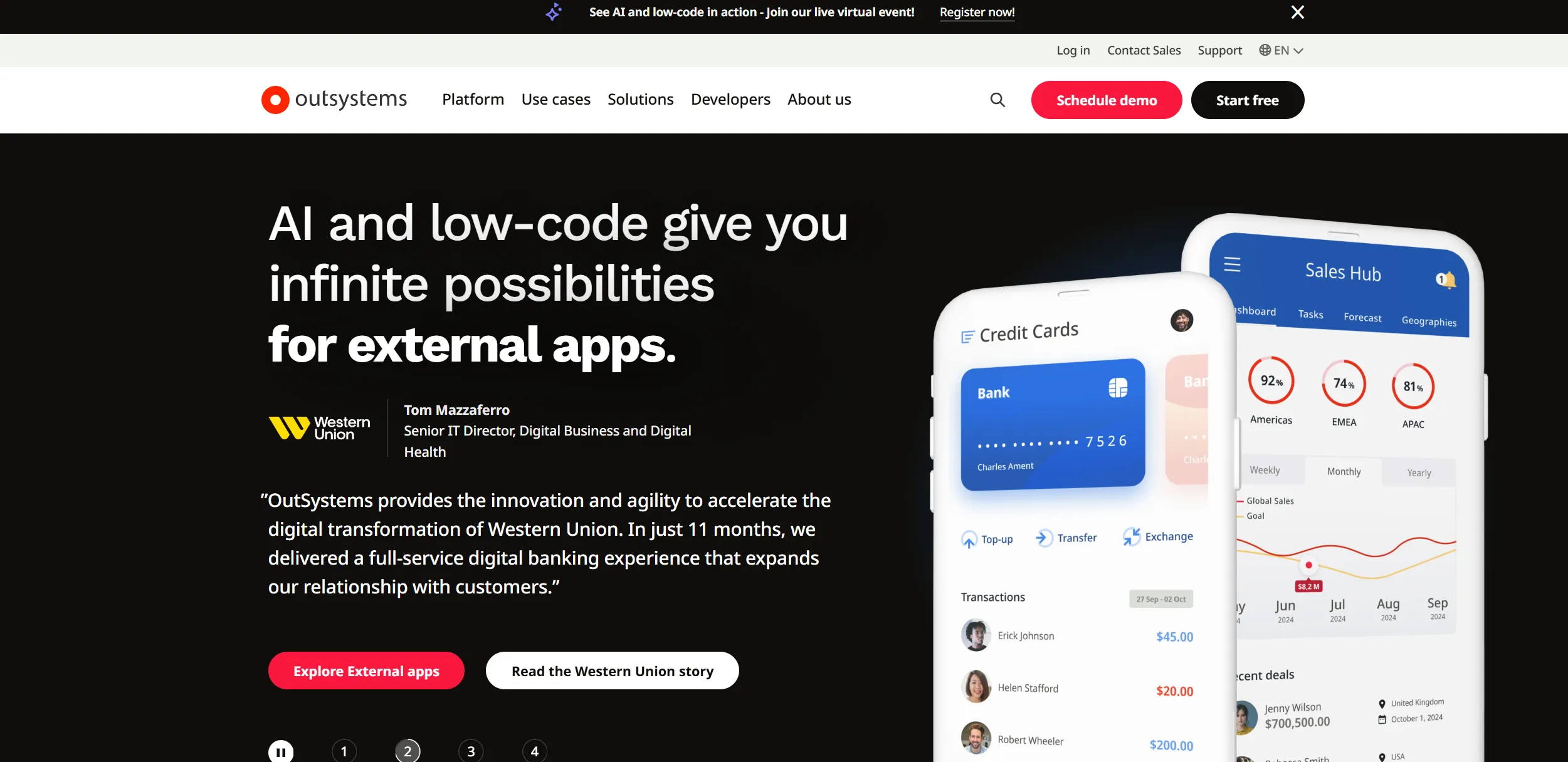 OutSystems screenshot