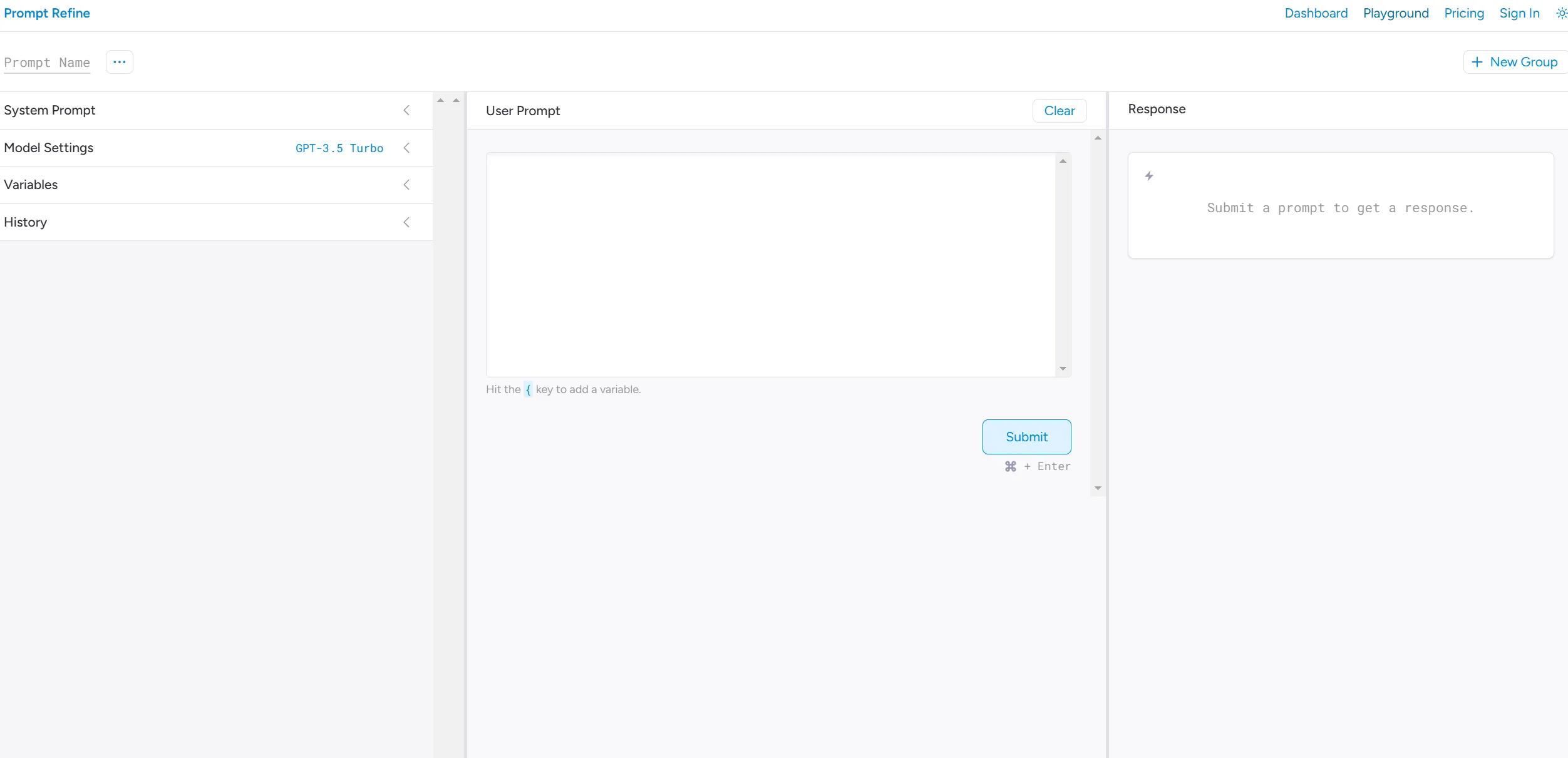Prompt Refine screenshot