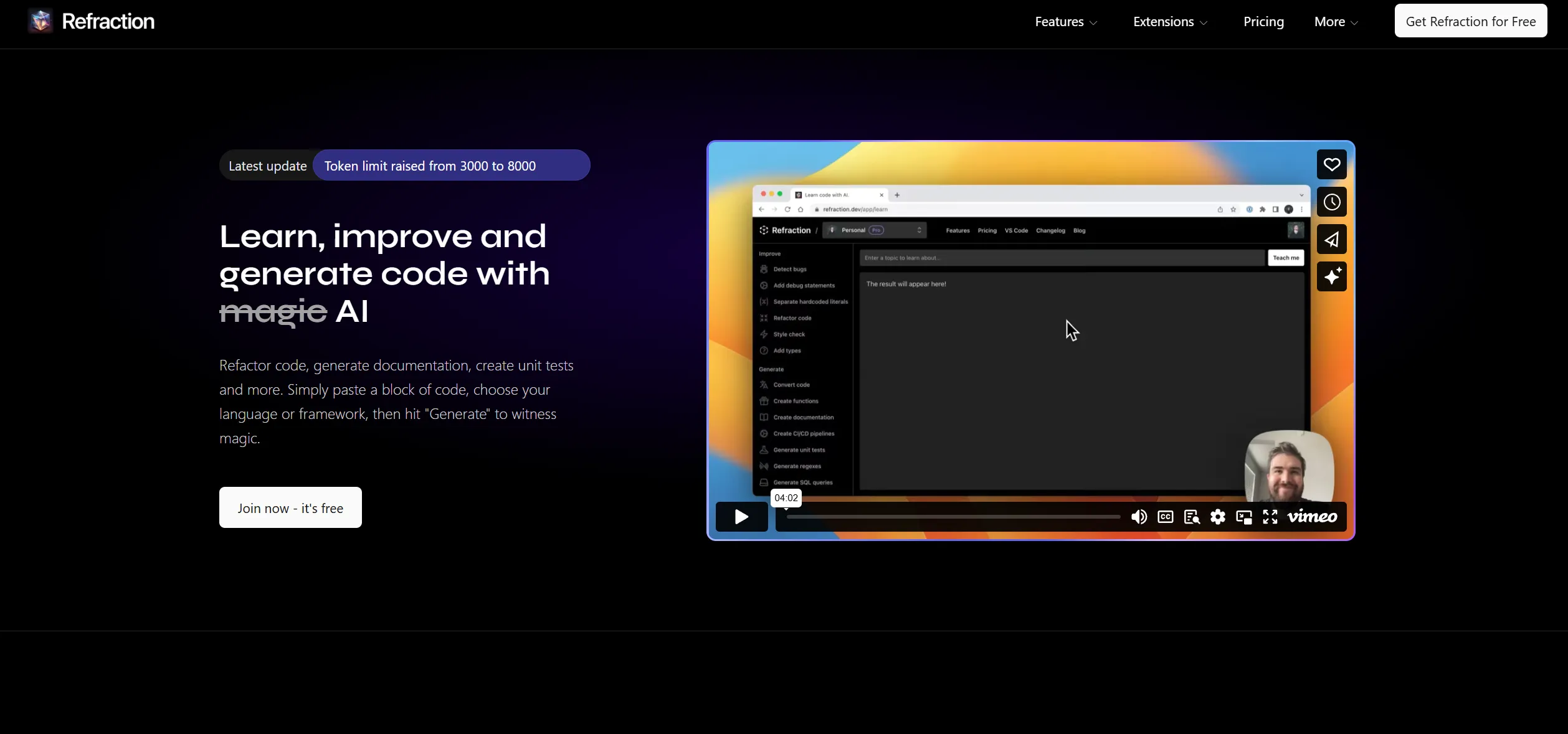Refraction AI screenshot