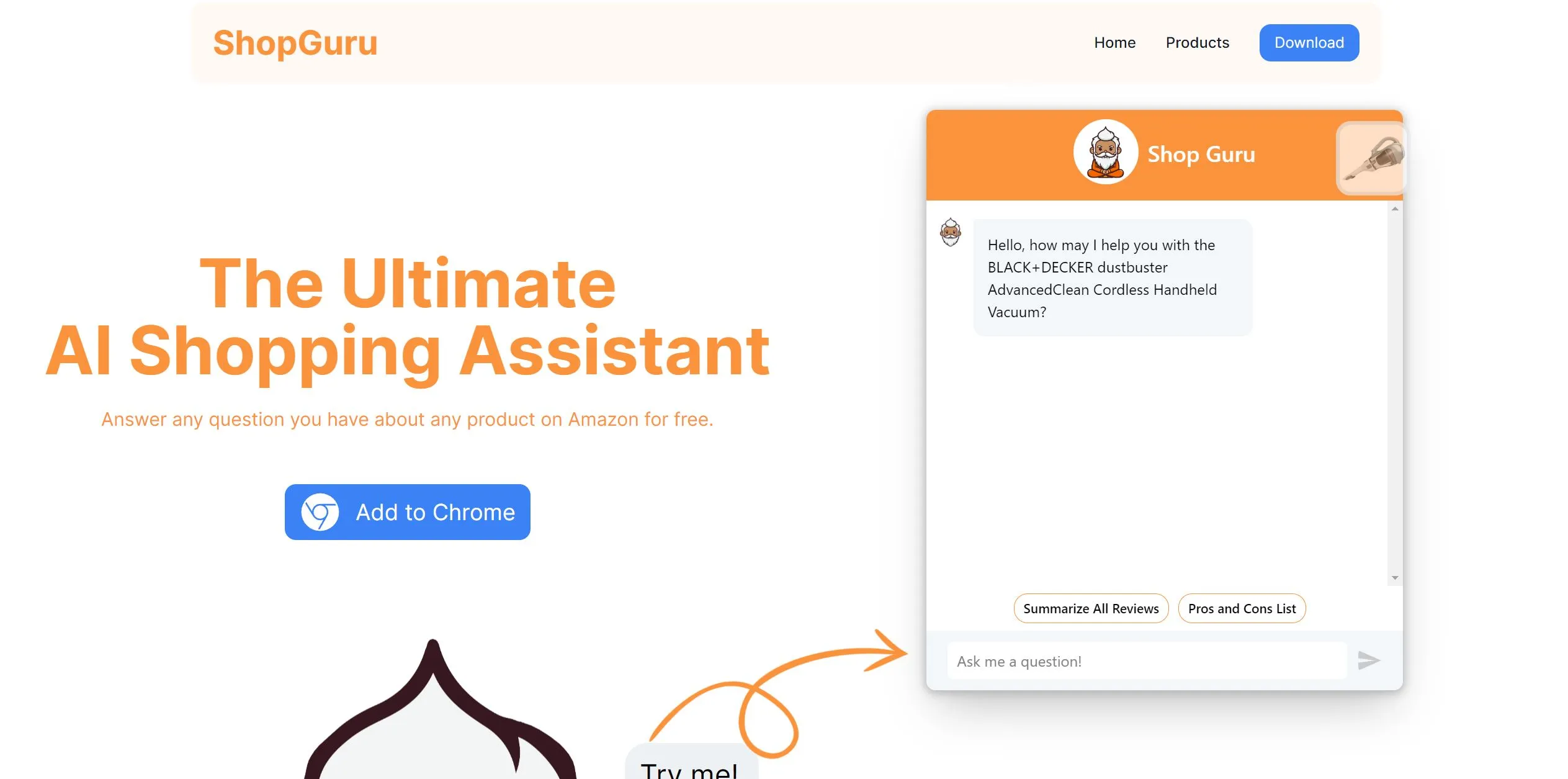 Shop Guru AI screenshot