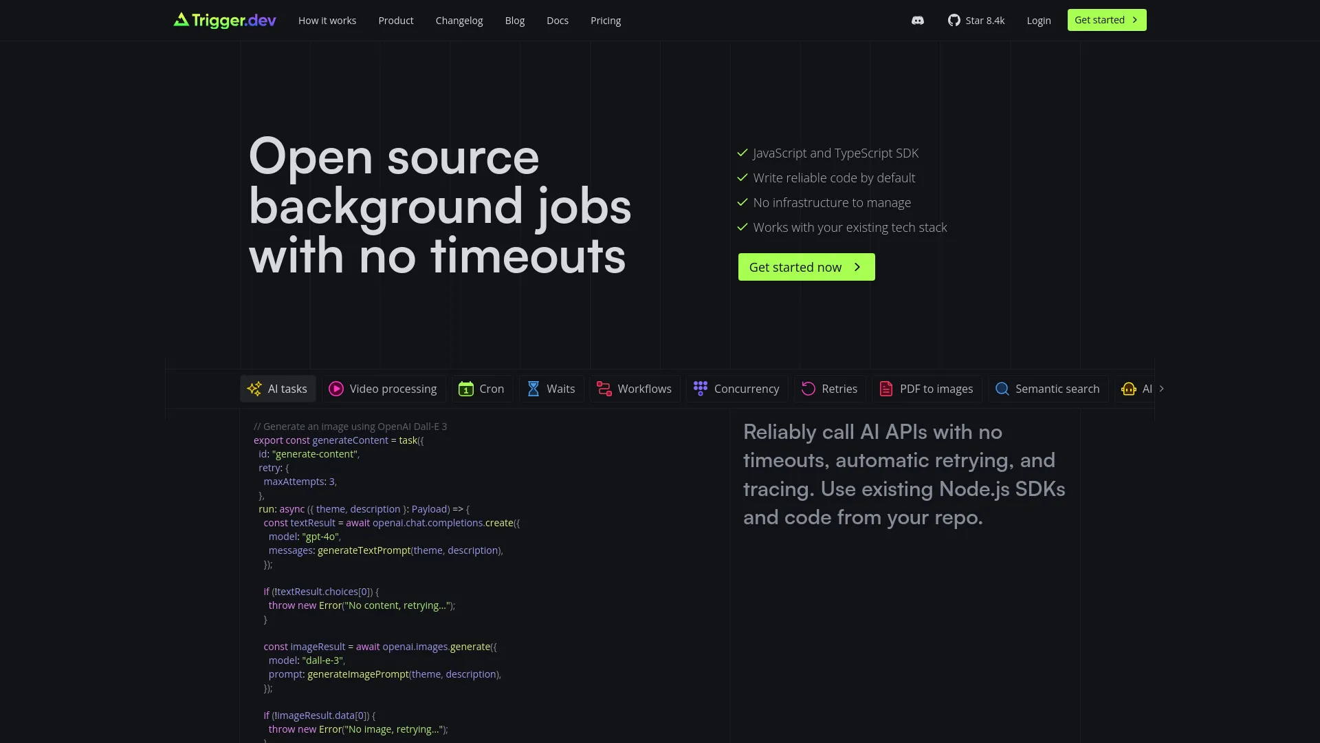 Trigger.dev screenshot