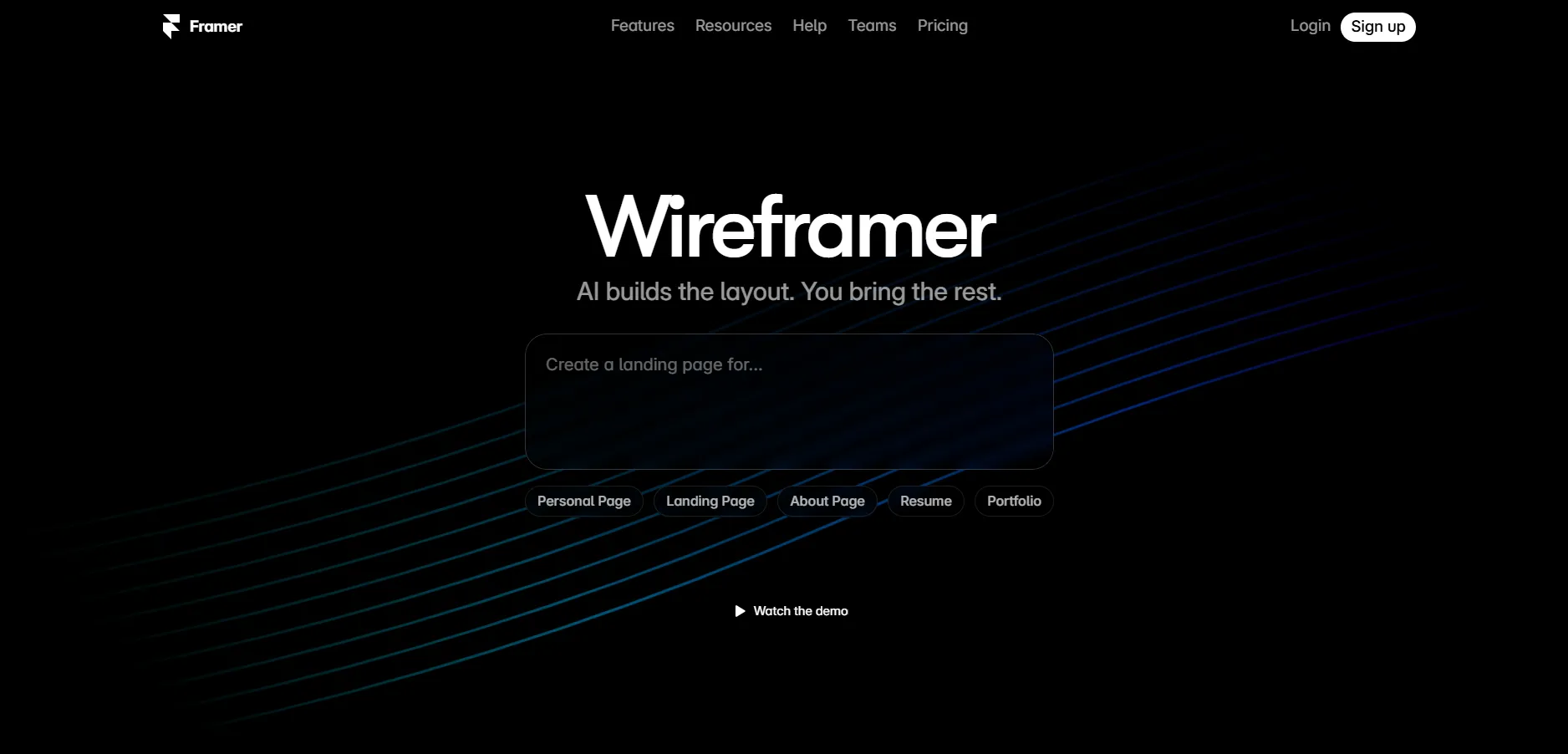 Wireframer AI screenshot