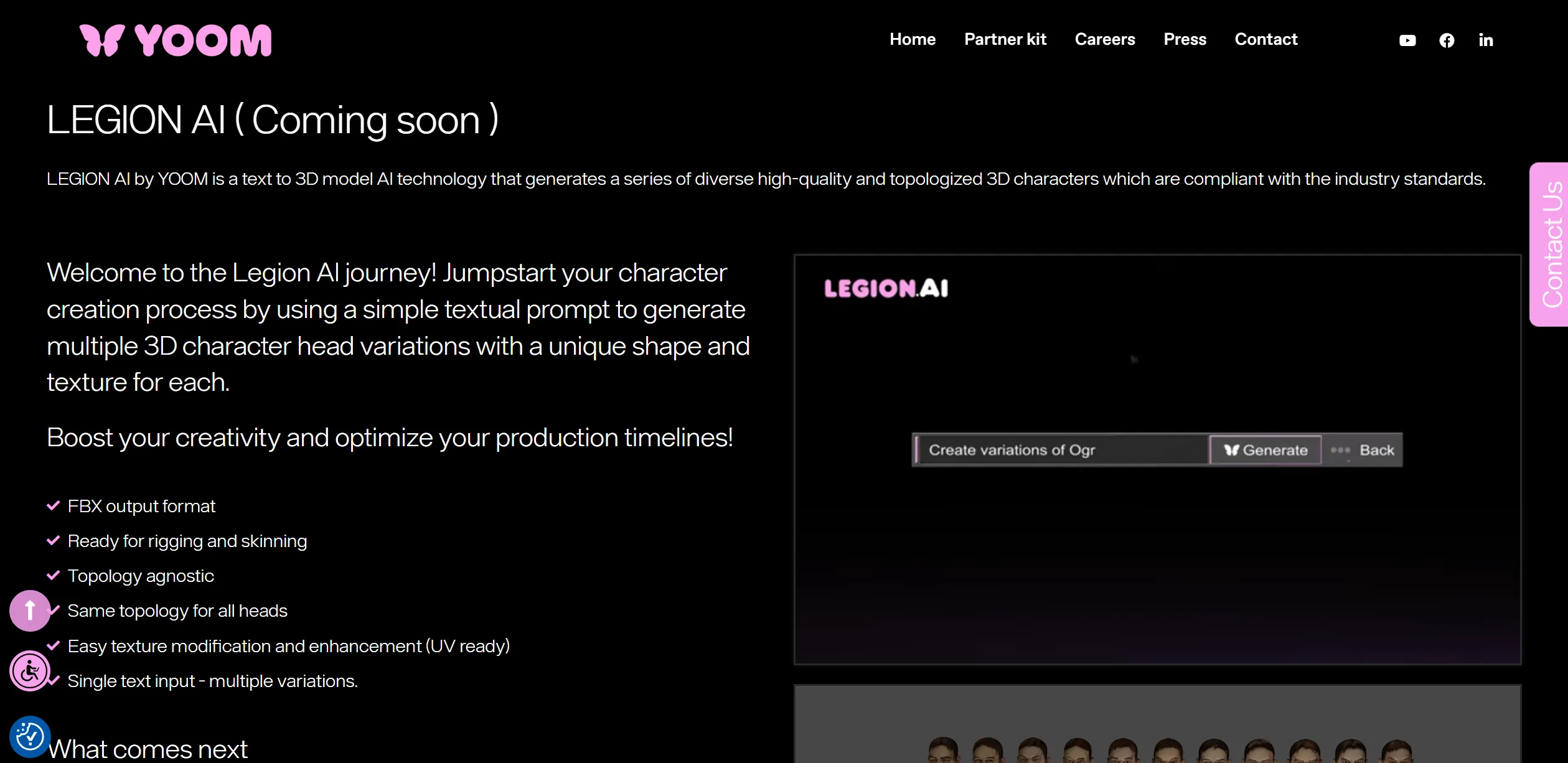 Yoom Legion AI screenshot