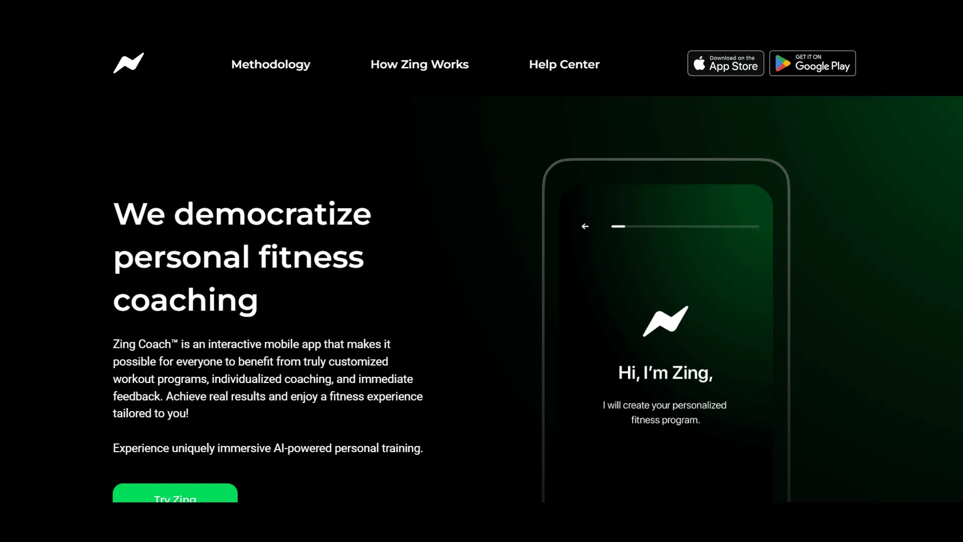 Zing Coach screenshot